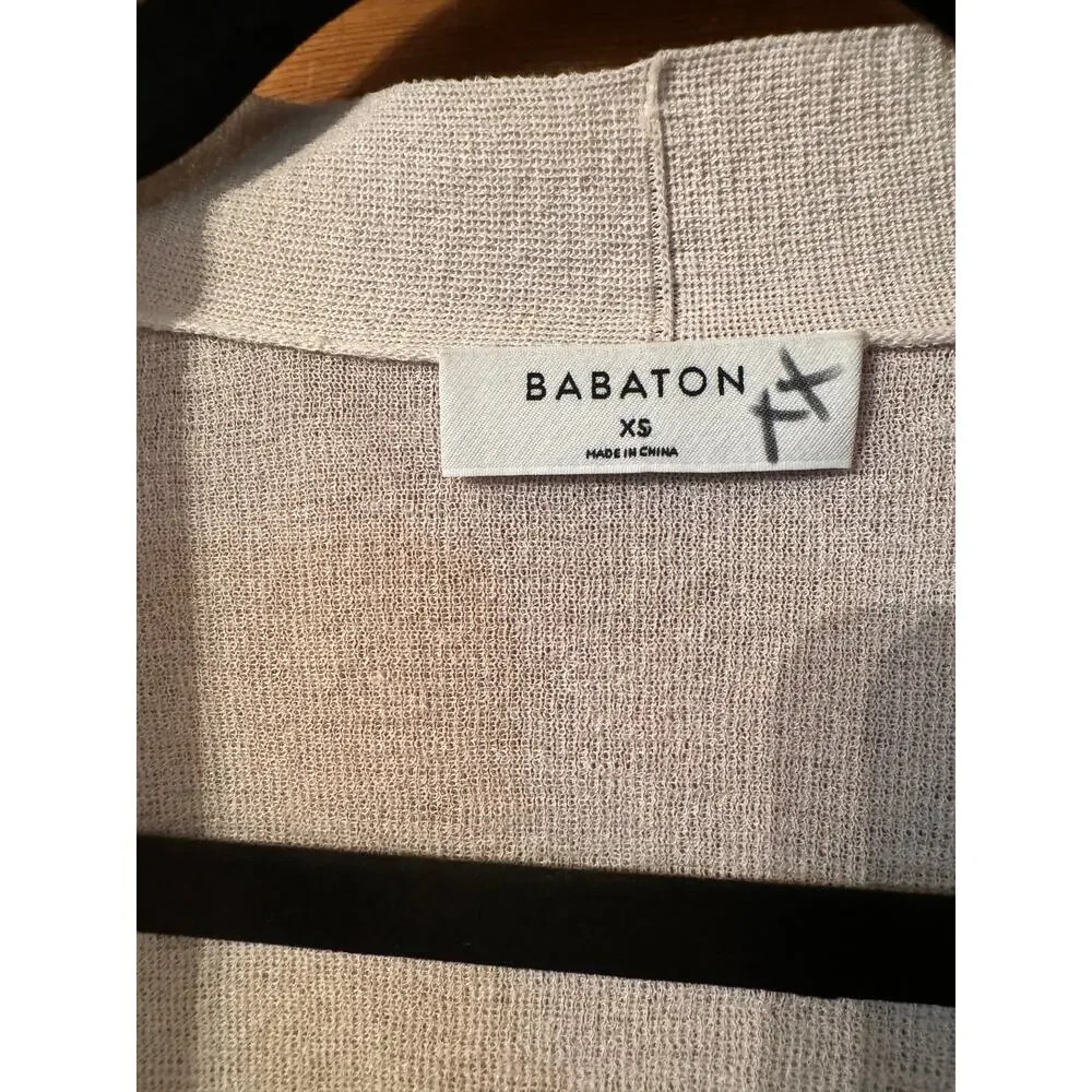 Aritzia BABATON XS open front cardigan classic traditional minimalistic modern - Picture 3 of 6